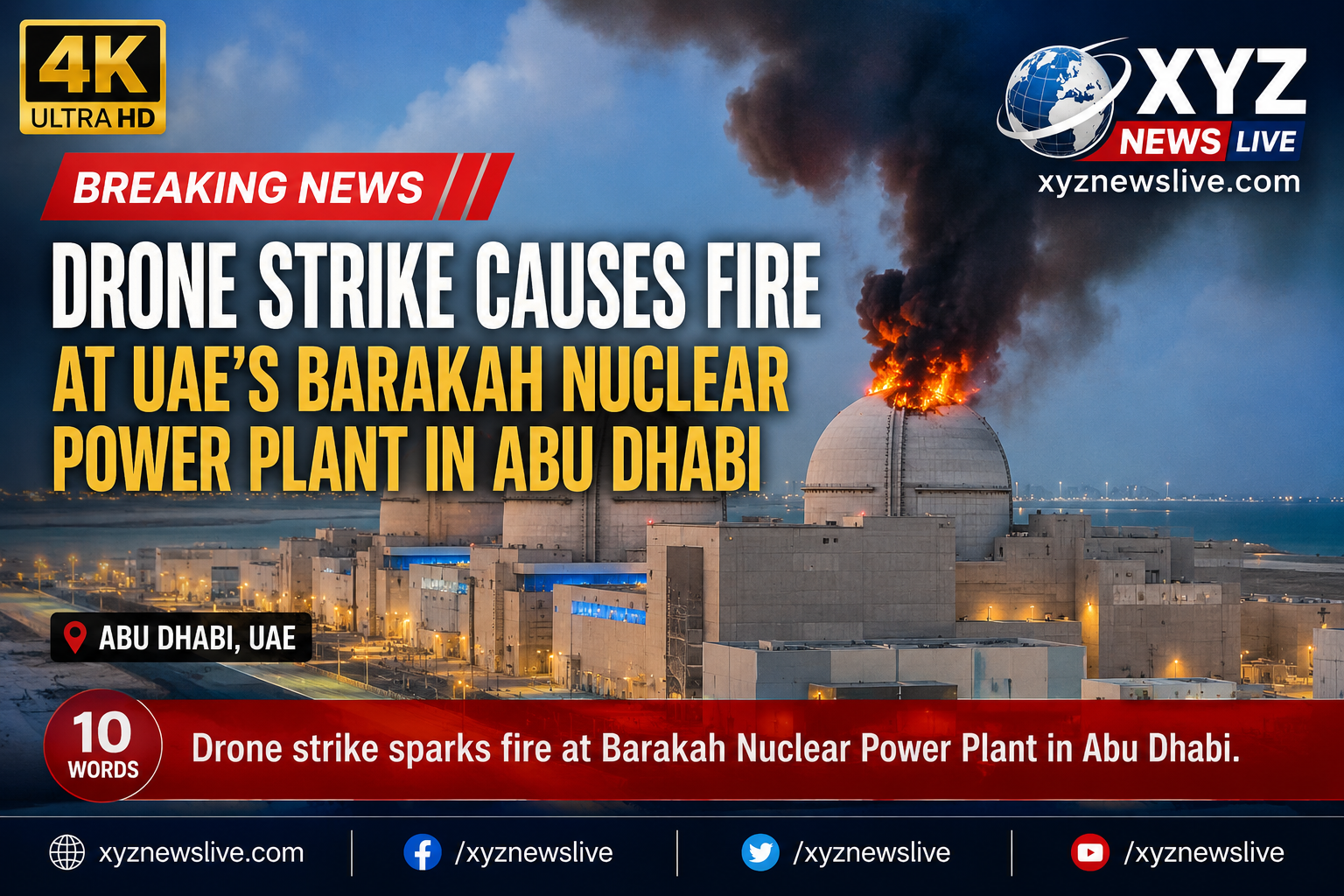 Drone Strike Causes Fire at UAE’s