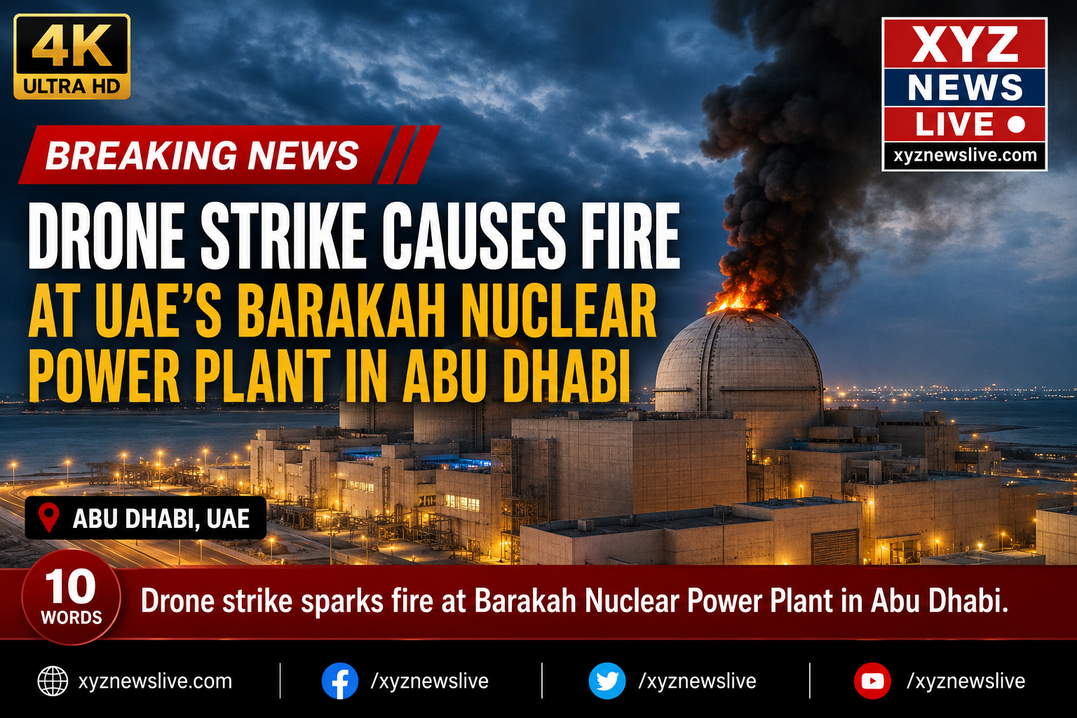 Drone Strike Causes Fire at UAE’s