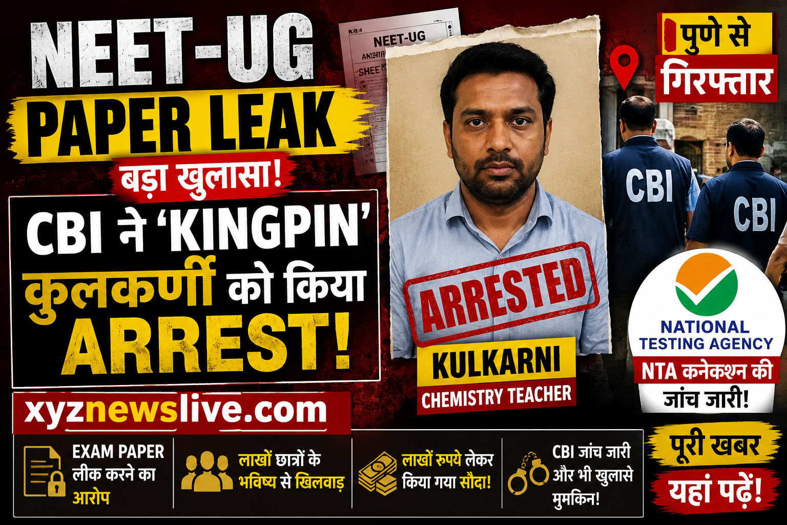 NEET-UG Paper LeakCBI Arrests ‘Kingpin’
NTA controversy