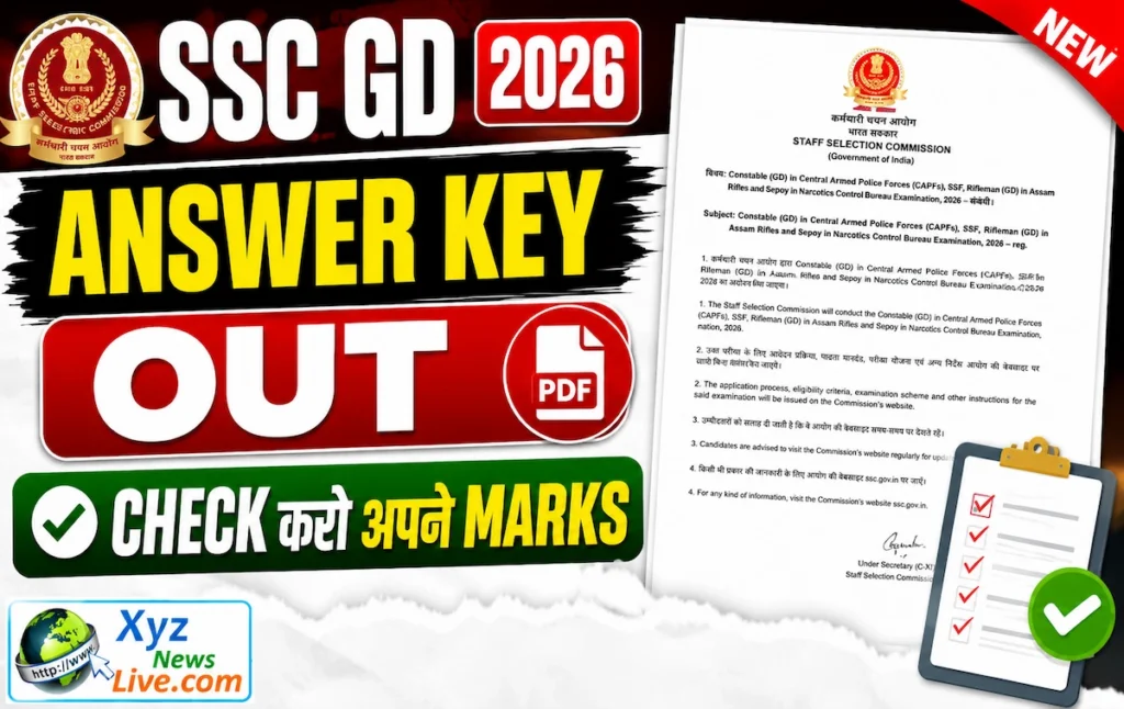 SSC GD Answer Key 2026